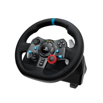 罗技（G）G29 力反馈游戏方向盘 PS4/PS5赛车900度赛车模拟驾驶 欧洲卡车/尘埃 黑色 支持一件代发