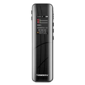 纽曼Newsmy 录音笔 W3 32G 终身免费转写 专业高清远距降噪 培训交流商务会议速记 彩屏Type-C 录音器 黑色