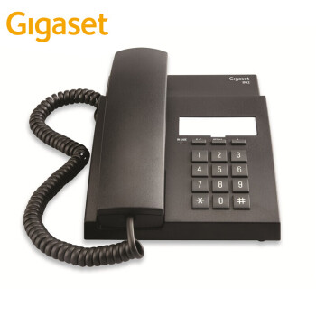 集怡嘉(Gigaset)原西门子品牌 电话机座机 固定电话 办公家用 免电池 桌墙两用可壁挂 HA8000P/T系列 802黑色
