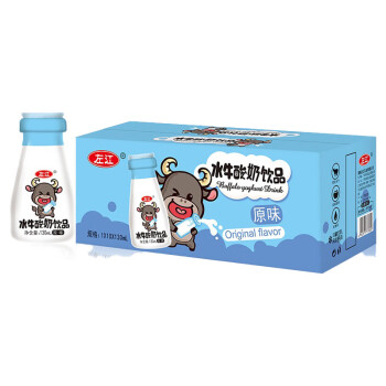左江 水牛酸奶饮品 经典原味 发酵型含乳饮料 130ml*10盒 整箱装