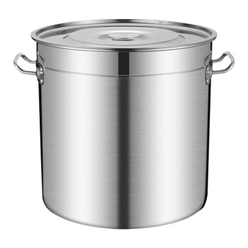 益美得 PG280 304不锈钢汤桶带盖商用大汤锅食堂加厚粥桶米桶 直径40cm