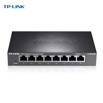 TP-LINK TL-SG1008D 8口千兆交换机 企业级交换器 监控网络网线分线器 分流器 金属机身 