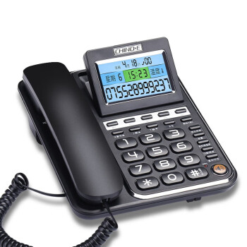 中诺（CHINO-E） 固定电话机 坐机 办公室家用 有线座机 座式 来电显示 语音报号  G035 黑色