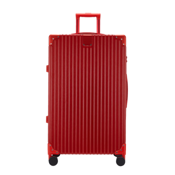 ELLE法国20英寸行李箱时尚拉杆箱旅行箱拉链密码箱红色陪嫁结婚婚箱