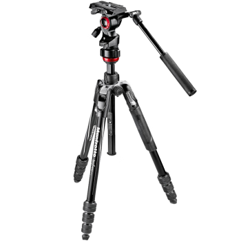 曼富图（Manfrotto）Befree 铝合金四节旋锁三脚架液压云台套装单反 承重4kg MVKBFRT-LIVE （含Befree Live液压云台）