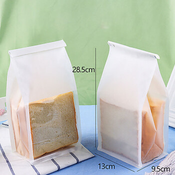 畅宝森 面包袋子100个 烘焙包装吐司纯白小号款包装袋 2件起购JR1