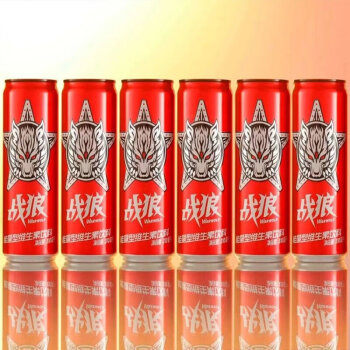 5折中国战狼饮料310ml6罐战狼维生素能量运动饮料装网红国潮风牛