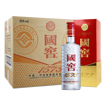 泸州老窖（LUZHOULAOJIAO）国窖1573 经典 浓香型白酒 52度 500ml*6瓶 整箱装