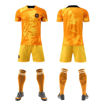 全益人2022世界杯荷兰队球衣主客场国家队足球服套装男女儿童训练比赛服 荷兰主场橙色 XL 180-185CM