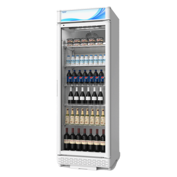 澳柯玛（AUCMA）380升立式单门冷藏冰箱商用展示柜 超市饮料啤酒保鲜冷柜 冷饮茶叶陈列冰柜 风冷一级能效 SC-380W