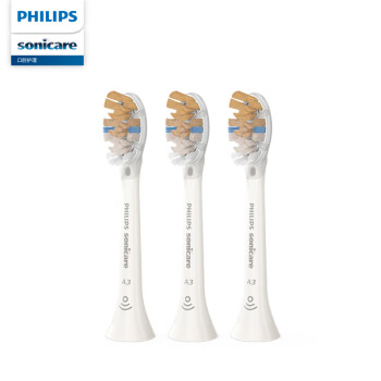 PHILIPS 飞利浦Sonicare尊享系列智能高定电动牙刷刷头 HX9093/67 三支装 白色 适用于HX9996、HX9997系列
