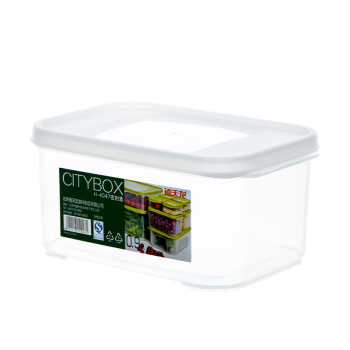 禧天龙冰箱保鲜盒食品级冰箱收纳盒密封盒蔬菜水果冷冻盒 0.9L 3个