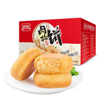 盼盼 肉松饼 网红面包糕点蛋糕办公室早餐零食礼盒小吃 1000g/箱