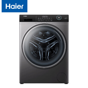 海尔（Haier）全自动滚筒洗衣机 变频智能投放除菌除螨 1.1高洗净比 超薄机身嵌入家用10KG洗衣机 EG100BD309LS