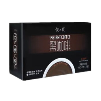食之巅 速溶咖啡 40克黑咖啡 2g/袋 1盒（共20袋）