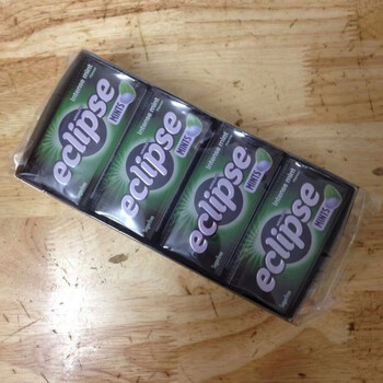 美国eclipsemints易极特强薄荷糖超凉水果味糖整条1盒护嗓无s特强薄荷