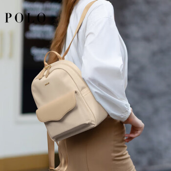 POLO双肩包女小背包IPAD小书包时尚休闲小巧小号包包女包通勤小包