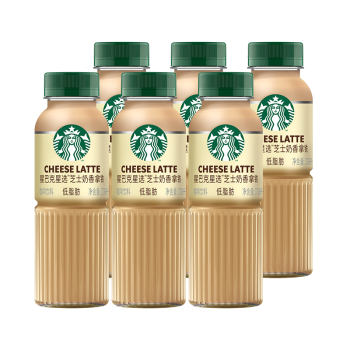 星巴克（Starbucks）星选 芝士奶香拿铁270ml*6瓶 即饮咖啡饮料(新老包装随机发)