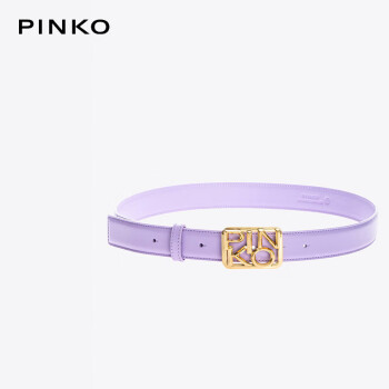 PINKO女款logo图案平滑扣腰带3cm1H20VVY6XF 浅紫色 S
