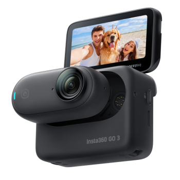 Insta360影石 GO 3拇指相机 运动亲子Vlog骑行宠物防水防抖运动相机（星曜黑64G版）