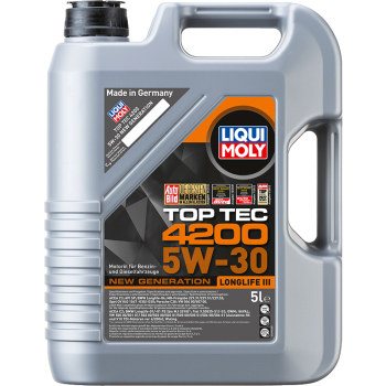 力魔（LIQUI MOLY）德国原装进口 顶技4200机油 5W-30 SP/C2C3 5L  汽车用品