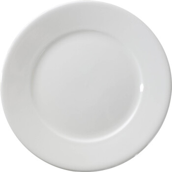 兰诗 西餐盘子北欧餐盘餐具 白色园盘8寸- 平盘