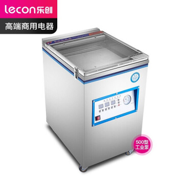 乐创（lecon）抽真空封口机商用全自动大型食品包装机保鲜干湿两用500型升级工业大泵 LC-LD500