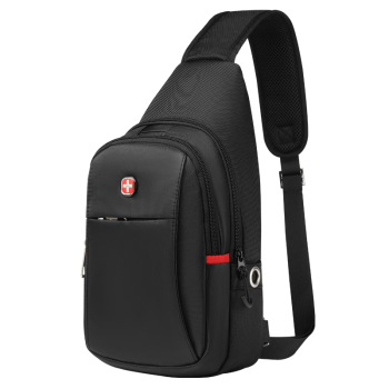 CROSSGEAR瑞士胸包休闲单肩包男士平板电脑斜挎背包多功能骑行手机包收纳包