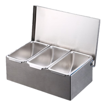 维纳仕304不锈钢调料盒多格一体调味盒商用佐料盒家用厨房配料盒调料罐