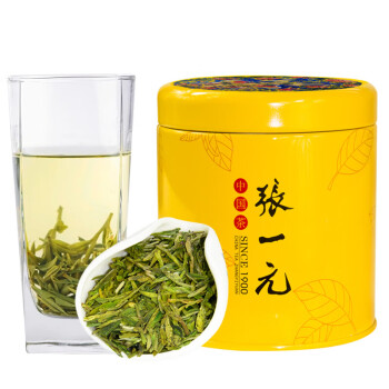 张一元 中国元素龙井 50g*1罐 原产地浙江龙井 2023新茶绿茶茶叶