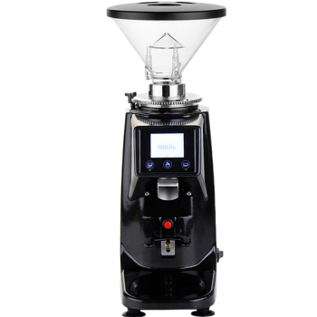 QKEJ   意式磨豆机 电动咖啡豆研磨机 全自动商用磨粉平行定量直出   黑色
