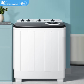 小天鹅（LittleSwan）洗衣机半自动 大容量双缸双桶 10公斤甩干脱水分离   强劲动力 /TP100V528E