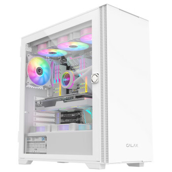 影驰 艾尔登白色电脑游戏机箱（E-ATX主板/双360水冷位/玻璃翻门侧板/11风扇位/支持4090/磁吸防尘）