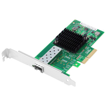 PERCKO intel I350芯片PCI-E X4千兆单口SFP光纤网卡1.25G桌面台式机服务器I350-F1网络适配器