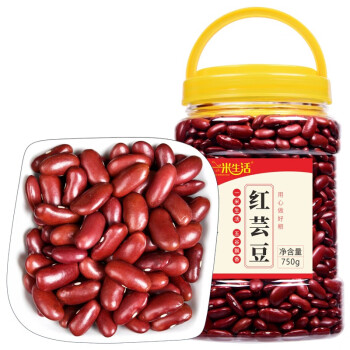 一米生活 红芸豆750/罐 大红豆红腰豆饭豆蜜豆沙馅煮粥五谷杂粮粗粮