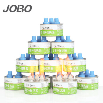 巨博（JOBO）保温餐炉酒精炉燃料罐环保矿物油12罐装替代酒精塑料盖三头80分钟
