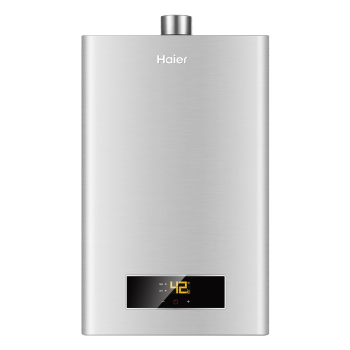海尔（Haier）JSQ25-13J(12T) 燃气热水器 家用天燃气 恒温智能变升 强排式即热