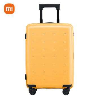 小米（MI）行李箱大容量密码箱万向轮拉杆箱24英寸旅行箱托运皮箱青春款黄色