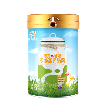 认养中老年多维高钙奶粉双罐礼盒成人营养高钙维生素800g*2罐牛奶粉
