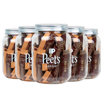 Peet's Coffee皮爷peets海盐太妃糖咖啡伴侣杏仁焦糖果仁独立包装 15颗*5罐装
