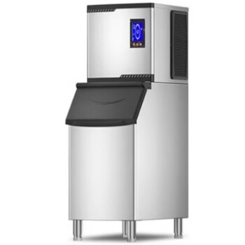 QKEJQ  制冰机商用奶茶店大型全自动方冰块机器   132冰格-日产200公斤 -分体机 风冷  桶装水