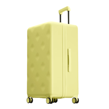 不莱玫大容量行李箱女学生旅行箱24英寸高颜值拉杆箱子男密码箱 奶黄色