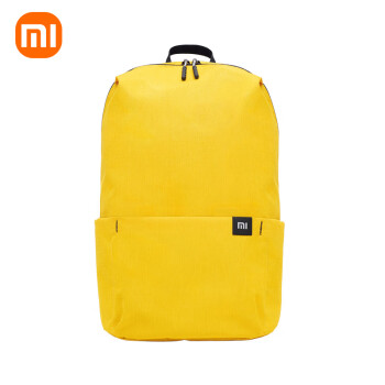 小米小背包10L 黄色小书包 情侣简约便携休闲旅行包 防泼水双肩包 