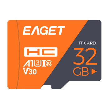 忆捷（EAGET）32GB TF（MicroSD）存储卡 A1 U3 V30 C10增强版 高速耐用视频监控摄像专用内存卡 读速100MB/s