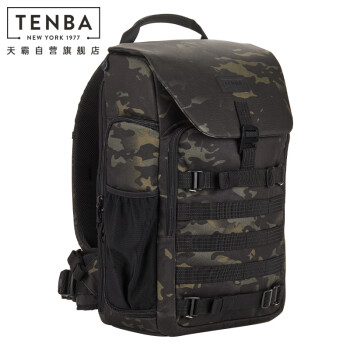 天霸TENBA摄影包 双肩专业相机包单反微单轻量背包 爱克斯axis LT20L暗夜迷彩 637-769