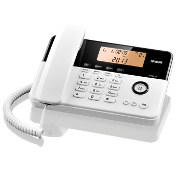 步步高 HCD218 电话机 免电池 来电显示 8种铃声 座机电话 雅典白母机