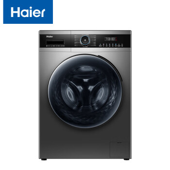海尔（haier）全自动滚筒洗衣机  直驱变频智能投放巴氏除菌 10公斤大容量洗烘一体机 EG100HMATE71S