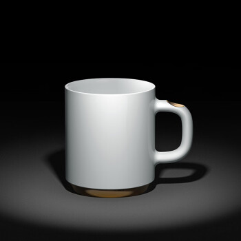 雷德夫（LEIDFOR）C2 【正好】系列咖啡杯 陶瓷杯子男女生情侣马克杯 白釉 350ml