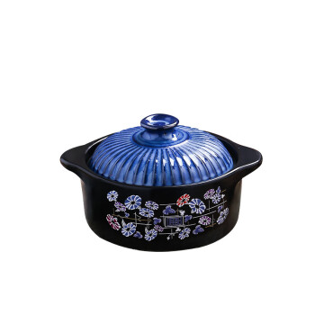 唯都钴蓝养生煲 煲汤煎药炖汤砂锅陶瓷2.6L蓝色 W-G126