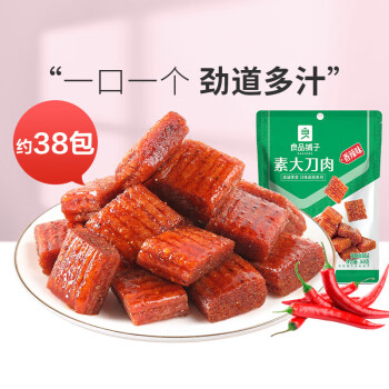 良品铺子素大刀肉260g袋装内含约38小包香辣味网红辣条儿时休闲小零食